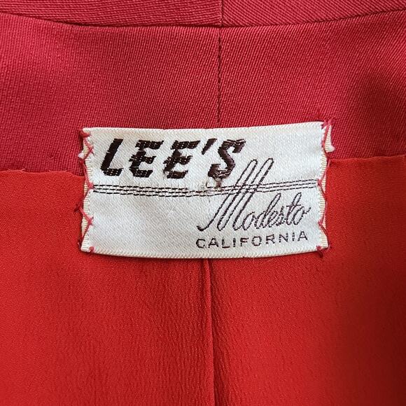 Vintage Lee's Modesto California Blazer Size Medium - Picture 14 of 16
